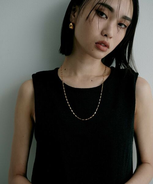 COCOSHNIK ONKITSCH / ココシュニックオンキッチュ ネックレス・ペンダント・チョーカー | シルバー デザインチェーン デュアルペタルネックレス（60cm）GP | 詳細7