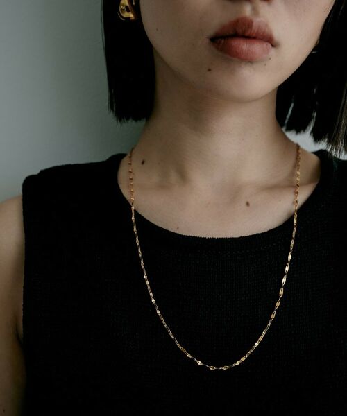 COCOSHNIK ONKITSCH / ココシュニックオンキッチュ ネックレス・ペンダント・チョーカー | シルバー デザインチェーン デュアルペタルネックレス（60cm）GP | 詳細8