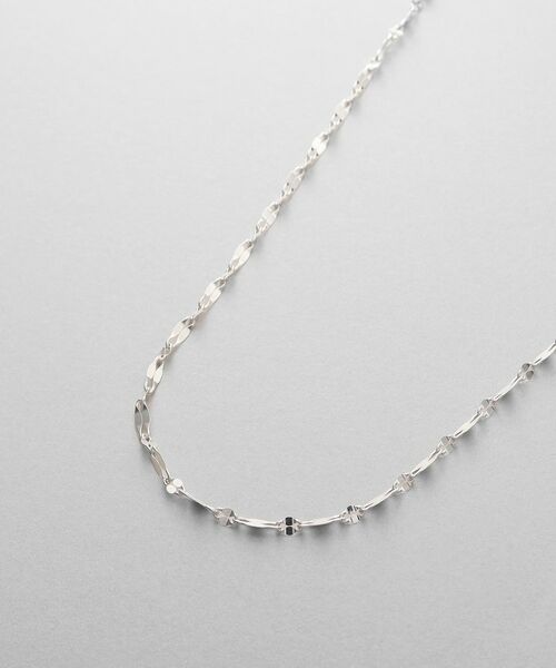 COCOSHNIK ONKITSCH / ココシュニックオンキッチュ ネックレス・ペンダント・チョーカー | シルバー デザインチェーン デュアルペタルネックレス（60cm） | 詳細2