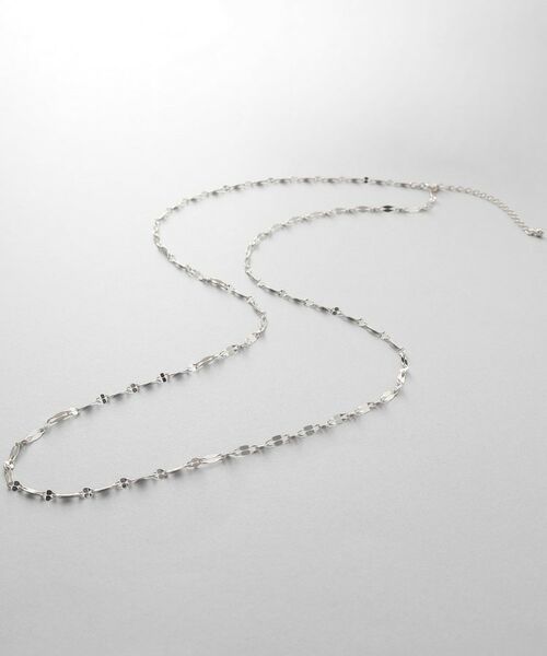 COCOSHNIK ONKITSCH / ココシュニックオンキッチュ ネックレス・ペンダント・チョーカー | シルバー デザインチェーン デュアルペタルネックレス（60cm）（シルバー(600)）