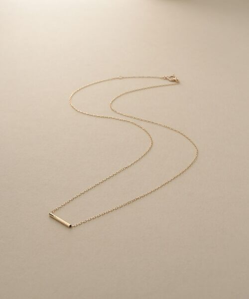 COCOSHNIK ONKITSCH / ココシュニックオンキッチュ ネックレス・ペンダント・チョーカー | K10スキニーネックレス バービーズ（イエローゴールド(100)）