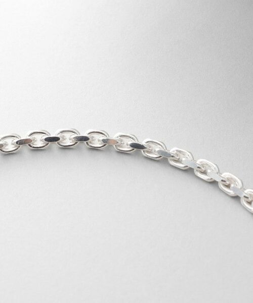 COCOSHNIK ONKITSCH / ココシュニックオンキッチュ ネックレス・ペンダント・チョーカー | シルバー カットケーブルチェーン レクタングルマンテルネックレス（55cm） | 詳細3
