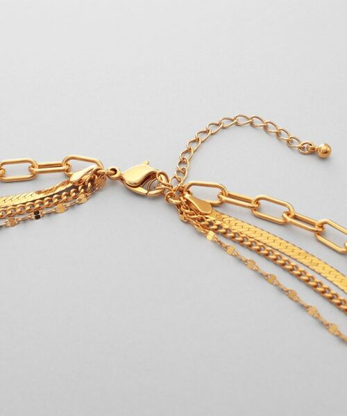 COCOSHNIK ONKITSCH / ココシュニックオンキッチュ ネックレス・ペンダント・チョーカー | シルバー コンビネーションチェーン クアッドネックレス GP | 詳細3