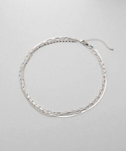 COCOSHNIK ONKITSCH / ココシュニックオンキッチュ ネックレス・ペンダント・チョーカー | シルバー コンビネーションチェーン クアッドネックレス | 詳細4