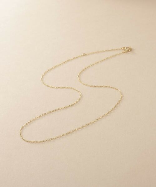 COCOSHNIK ONKITSCH / ココシュニックオンキッチュ ネックレス・ペンダント・チョーカー | K10スキニーネックレス ロングタネル（クリスタル/透明(100)）