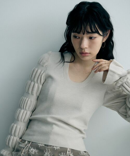 COCOSHNIK ONKITSCH / ココシュニックオンキッチュ ネックレス・ペンダント・チョーカー | K10スキニーネックレス カーブ | 詳細7