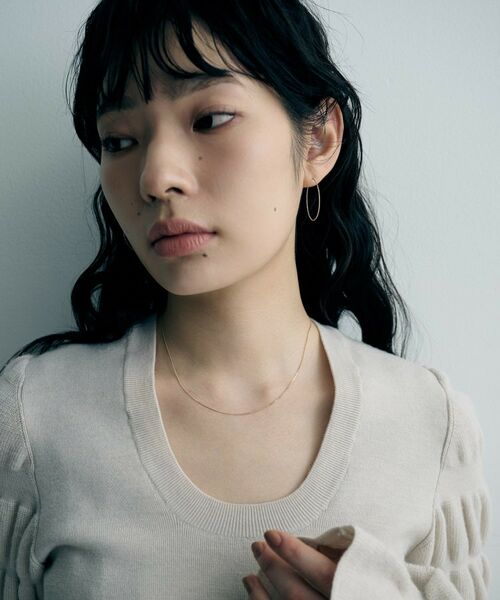 COCOSHNIK ONKITSCH / ココシュニックオンキッチュ ネックレス・ペンダント・チョーカー | K10スキニーネックレス カーブ | 詳細8