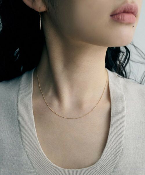 COCOSHNIK ONKITSCH / ココシュニックオンキッチュ ネックレス・ペンダント・チョーカー | K10スキニーネックレス カーブ | 詳細9