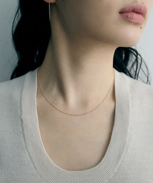 COCOSHNIK ONKITSCH / ココシュニックオンキッチュ ネックレス・ペンダント・チョーカー | K10スキニーネックレス カットボール | 詳細9