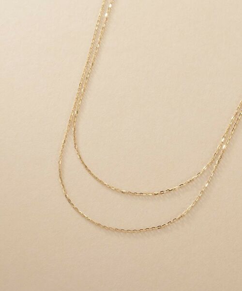 COCOSHNIK ONKITSCH / ココシュニックオンキッチュ ネックレス・ペンダント・チョーカー | K10スキニードレープネックレス ミラーカット | 詳細2