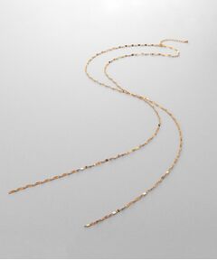 COCOSHNIK ONKITSCH / ココシュニックオンキッチュ ネックレス・ペンダント・チョーカー | シルバー デザインチェーン デュアルペタル フリンジYネックレス GP