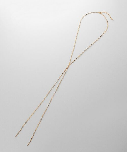 COCOSHNIK ONKITSCH / ココシュニックオンキッチュ ネックレス・ペンダント・チョーカー | シルバー デザインチェーン デュアルペタル フリンジYネックレス GP | 詳細4