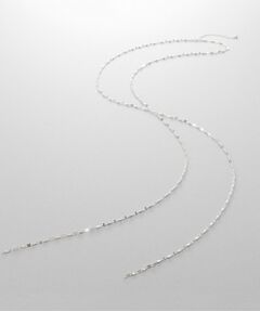 COCOSHNIK ONKITSCH / ココシュニックオンキッチュ ネックレス・ペンダント・チョーカー | シルバー デザインチェーン デュアルペタル フリンジYネックレス