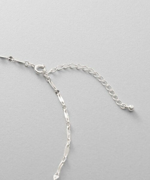 COCOSHNIK ONKITSCH / ココシュニックオンキッチュ ネックレス・ペンダント・チョーカー | シルバー デザインチェーン デュアルペタル フリンジYネックレス | 詳細3