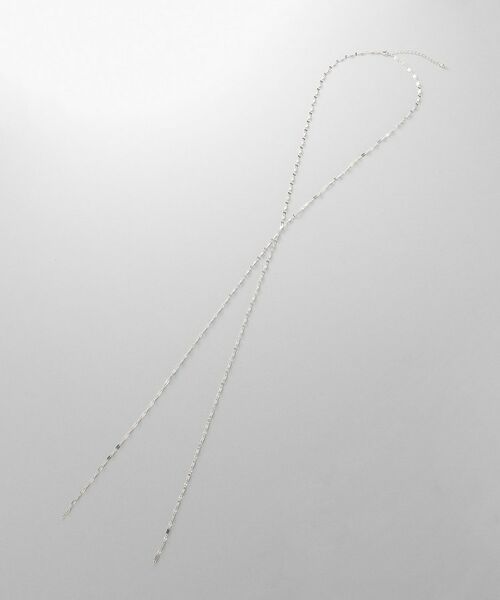 COCOSHNIK ONKITSCH / ココシュニックオンキッチュ ネックレス・ペンダント・チョーカー | シルバー デザインチェーン デュアルペタル フリンジYネックレス | 詳細4