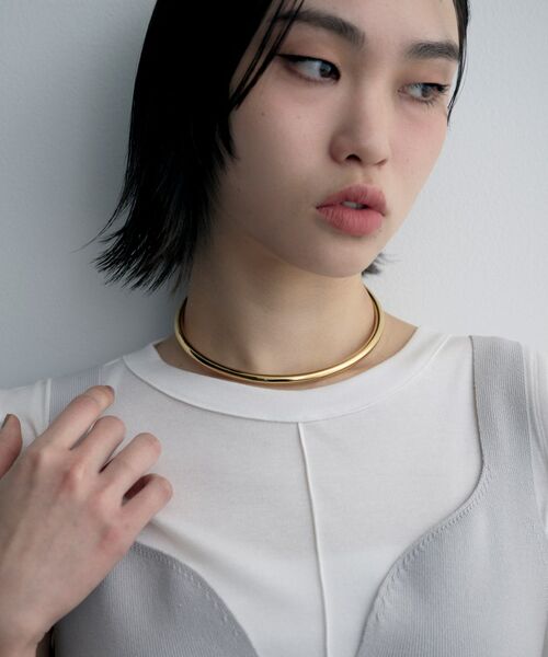 COCOSHNIK ONKITSCH / ココシュニックオンキッチュ ネックレス・ペンダント・チョーカー | シルバー ホロウフレキシブルチョーカーL GP | 詳細7