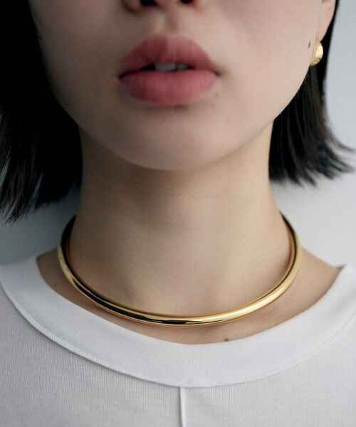 COCOSHNIK ONKITSCH / ココシュニックオンキッチュ ネックレス・ペンダント・チョーカー | シルバー ホロウフレキシブルチョーカーL GP | 詳細8