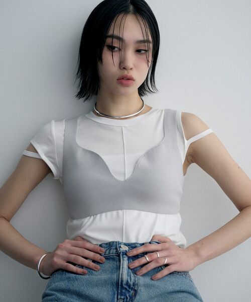 COCOSHNIK ONKITSCH / ココシュニックオンキッチュ ネックレス・ペンダント・チョーカー | シルバー ホロウフレキシブルチョーカーL | 詳細6