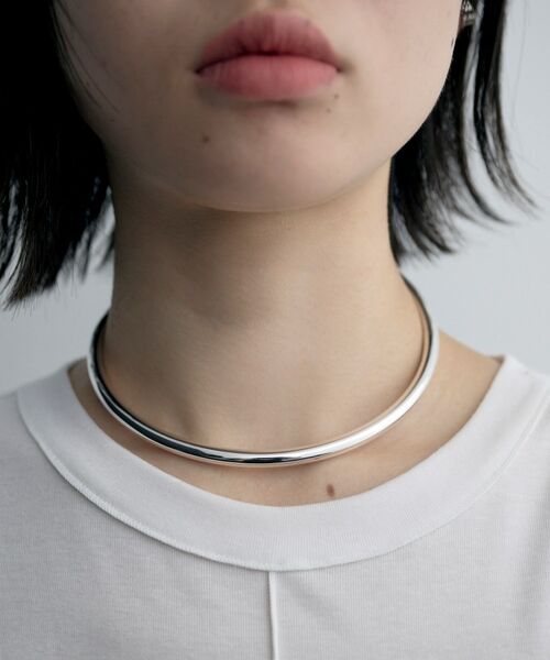 COCOSHNIK ONKITSCH / ココシュニックオンキッチュ ネックレス・ペンダント・チョーカー | シルバー ホロウフレキシブルチョーカーL | 詳細8