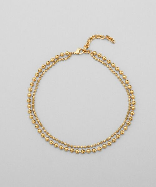 COCOSHNIK ONKITSCH / ココシュニックオンキッチュ ネックレス・ペンダント・チョーカー | シルバー ダブルボールチェーンネックレス GP | 詳細4