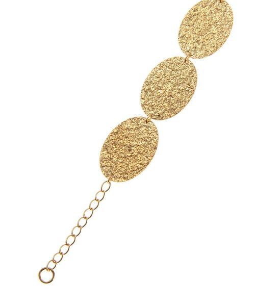 COCOSHNIK ONKITSCH / ココシュニックオンキッチュ ブレスレット・バングル | テクスチャープレートオーバル連続 ブレスレット | 詳細3