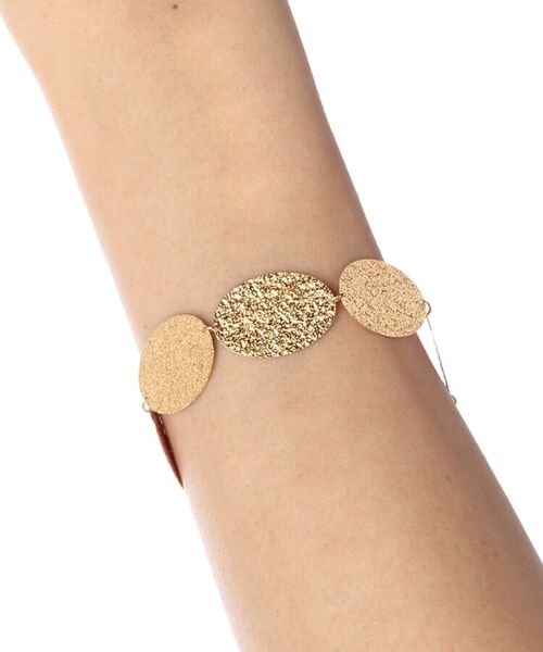 COCOSHNIK ONKITSCH / ココシュニックオンキッチュ ブレスレット・バングル | テクスチャープレートオーバル連続 ブレスレット | 詳細4