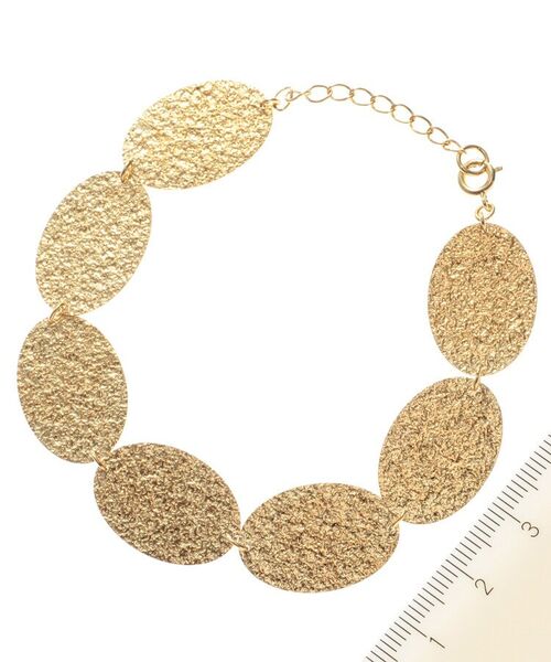 COCOSHNIK ONKITSCH / ココシュニックオンキッチュ ブレスレット・バングル | テクスチャープレートオーバル連続 ブレスレット | 詳細6