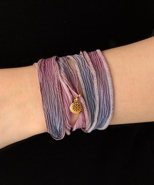 COCOSHNIK ONKITSCH / ココシュニックオンキッチュ ブレスレット・バングル | シルクリボンブレスレット(ピンク) | 詳細5