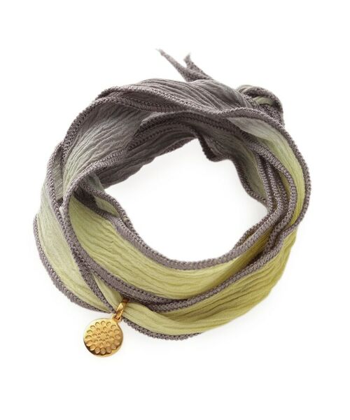 COCOSHNIK ONKITSCH / ココシュニックオンキッチュ ブレスレット・バングル | シルクリボンブレスレット(黄) | 詳細1