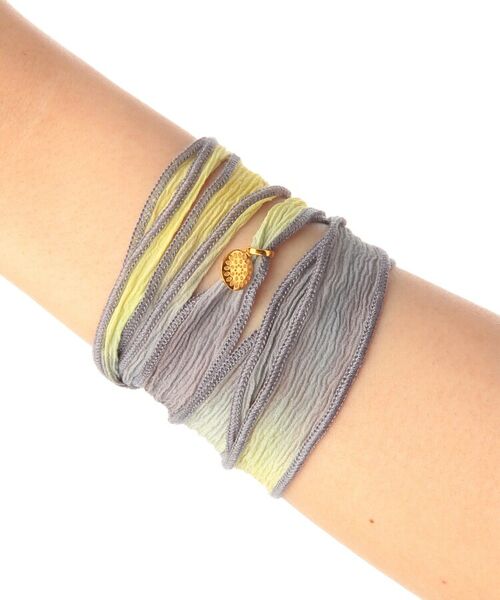 COCOSHNIK ONKITSCH / ココシュニックオンキッチュ ブレスレット・バングル | シルクリボンブレスレット(黄) | 詳細4