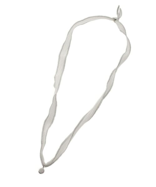 COCOSHNIK ONKITSCH / ココシュニックオンキッチュ ブレスレット・バングル | シルクリボンブレスレット(白) | 詳細3