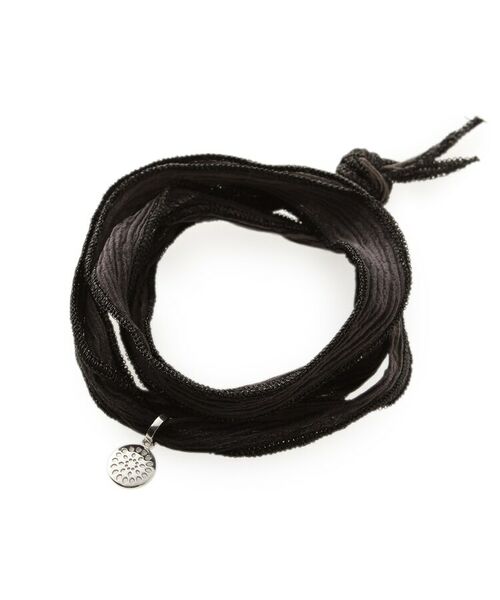 COCOSHNIK ONKITSCH / ココシュニックオンキッチュ ブレスレット・バングル | シルクリボンブレスレット(黒) | 詳細1