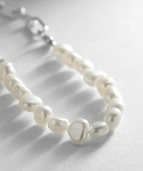 COCOSHNIK ONKITSCH / ココシュニックオンキッチュ ブレスレット・バングル | シルバー バロックパール チェーンミックス ブレスレットＬ | 詳細2