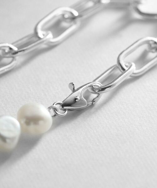 COCOSHNIK ONKITSCH / ココシュニックオンキッチュ ブレスレット・バングル | シルバー バロックパール チェーンミックス ブレスレットＬ | 詳細3