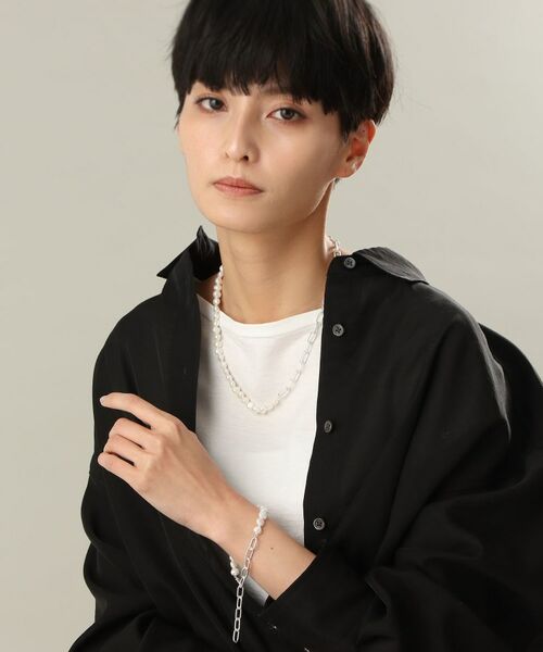 COCOSHNIK ONKITSCH / ココシュニックオンキッチュ ブレスレット・バングル | シルバー バロックパール チェーンミックス ブレスレットＬ | 詳細6