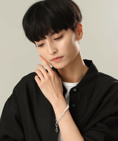 COCOSHNIK ONKITSCH / ココシュニックオンキッチュ ブレスレット・バングル | シルバー バロックパール チェーンミックス ブレスレットＬ | 詳細7