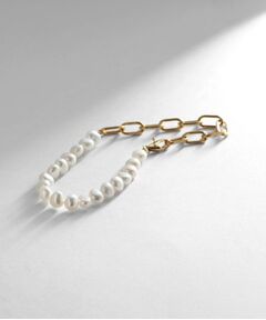 COCOSHNIK ONKITSCH / ココシュニックオンキッチュ ブレスレット・バングル | シルバー バロックパール チェーンミックス ブレスレットＳ GP