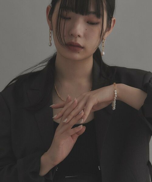 COCOSHNIK ONKITSCH / ココシュニックオンキッチュ ブレスレット・バングル | シルバー バロックパール チェーンミックス ブレスレットＳ GP | 詳細7