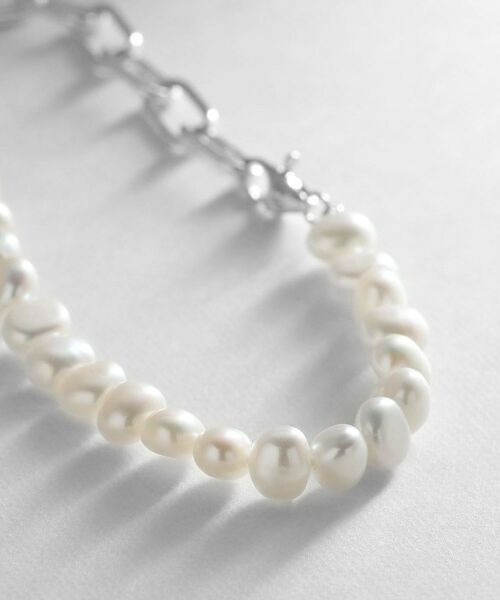 COCOSHNIK ONKITSCH / ココシュニックオンキッチュ ブレスレット・バングル | シルバー バロックパール チェーンミックス ブレスレットＳ | 詳細2