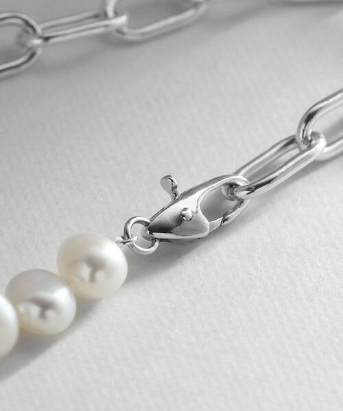 COCOSHNIK ONKITSCH / ココシュニックオンキッチュ ブレスレット・バングル | シルバー バロックパール チェーンミックス ブレスレットＳ | 詳細3