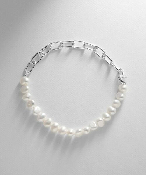 COCOSHNIK ONKITSCH / ココシュニックオンキッチュ ブレスレット・バングル | シルバー バロックパール チェーンミックス ブレスレットＳ | 詳細4