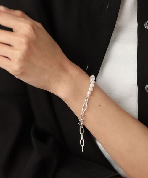 COCOSHNIK ONKITSCH / ココシュニックオンキッチュ ブレスレット・バングル | シルバー バロックパール チェーンミックス ブレスレットＳ | 詳細9