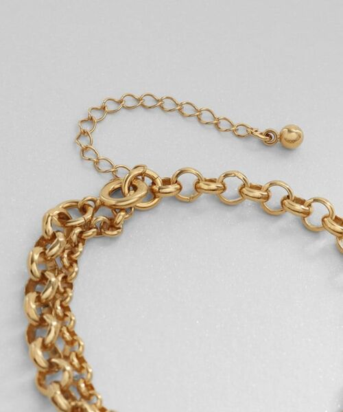 COCOSHNIK ONKITSCH / ココシュニックオンキッチュ ブレスレット・バングル | シルバー サークルモチーフ ダブルチェーンブレスレット GP | 詳細3