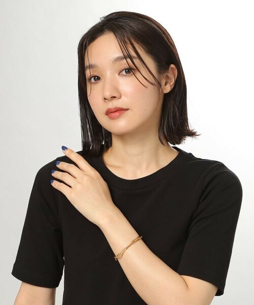 COCOSHNIK ONKITSCH / ココシュニックオンキッチュ ブレスレット・バングル | シルバー ミックスチェーン フラットカーブ スルー ブレスレット GP | 詳細13
