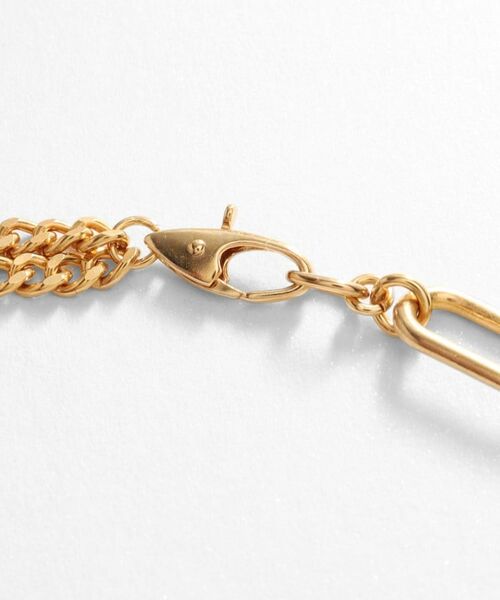 COCOSHNIK ONKITSCH / ココシュニックオンキッチュ ブレスレット・バングル | シルバー ミックスチェーン ケーブルカーブ ドレープ ブレスレット GP | 詳細3