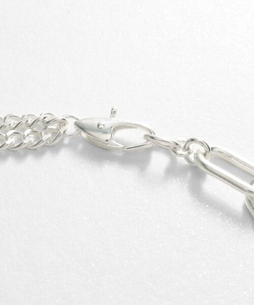 COCOSHNIK ONKITSCH / ココシュニックオンキッチュ ブレスレット・バングル | シルバー ミックスチェーン ケーブルカーブ ドレープ ブレスレット | 詳細3