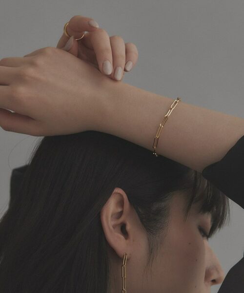 COCOSHNIK ONKITSCH / ココシュニックオンキッチュ ブレスレット・バングル | シルバー デザインチェーン フラットケーブルブレスレット（17㎝） GP | 詳細10