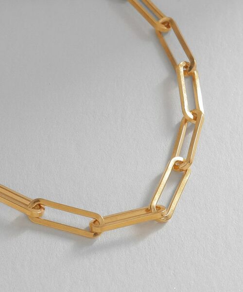 COCOSHNIK ONKITSCH / ココシュニックオンキッチュ ブレスレット・バングル | シルバー デザインチェーン フラットケーブルブレスレット（17㎝） GP | 詳細2