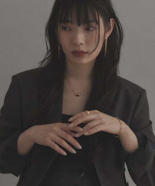 COCOSHNIK ONKITSCH / ココシュニックオンキッチュ ブレスレット・バングル | シルバー デザインチェーン フラットケーブルブレスレット（17㎝） GP | 詳細8