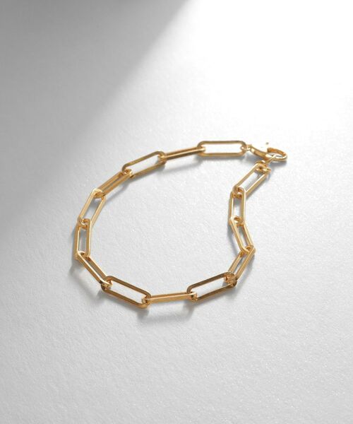 COCOSHNIK ONKITSCH / ココシュニックオンキッチュ ブレスレット・バングル | シルバー デザインチェーン フラットケーブルブレスレット（17㎝） GP（ゴールド(600)）